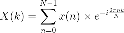 Discrete Fourier Transform Equation