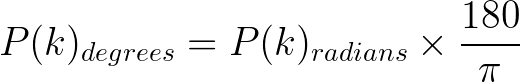 Phase Radians to Degrees